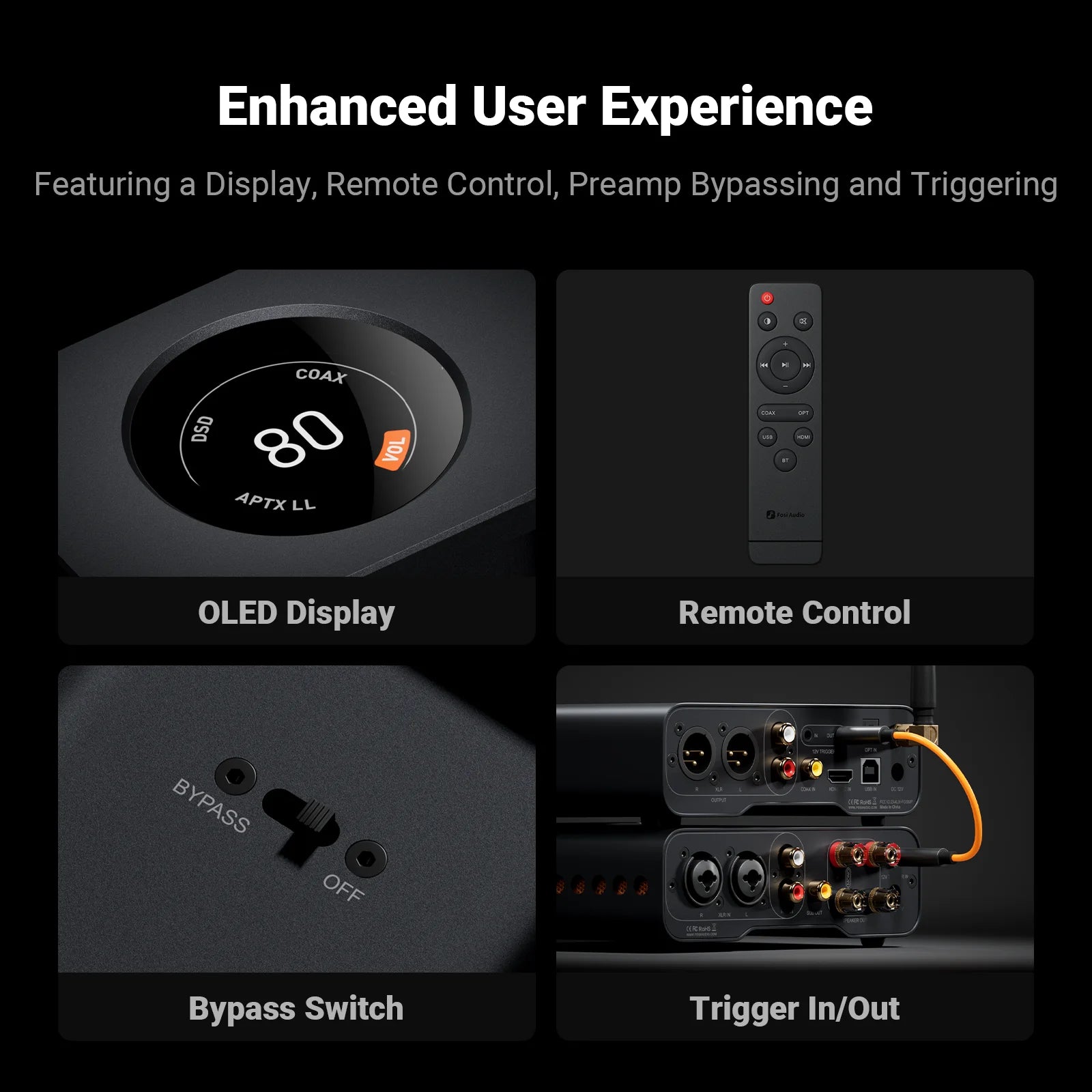 Fosi Audio ZD3 Bluetooth Desktop DAC – ES9039Q2M, USB/ARC, Remote Control