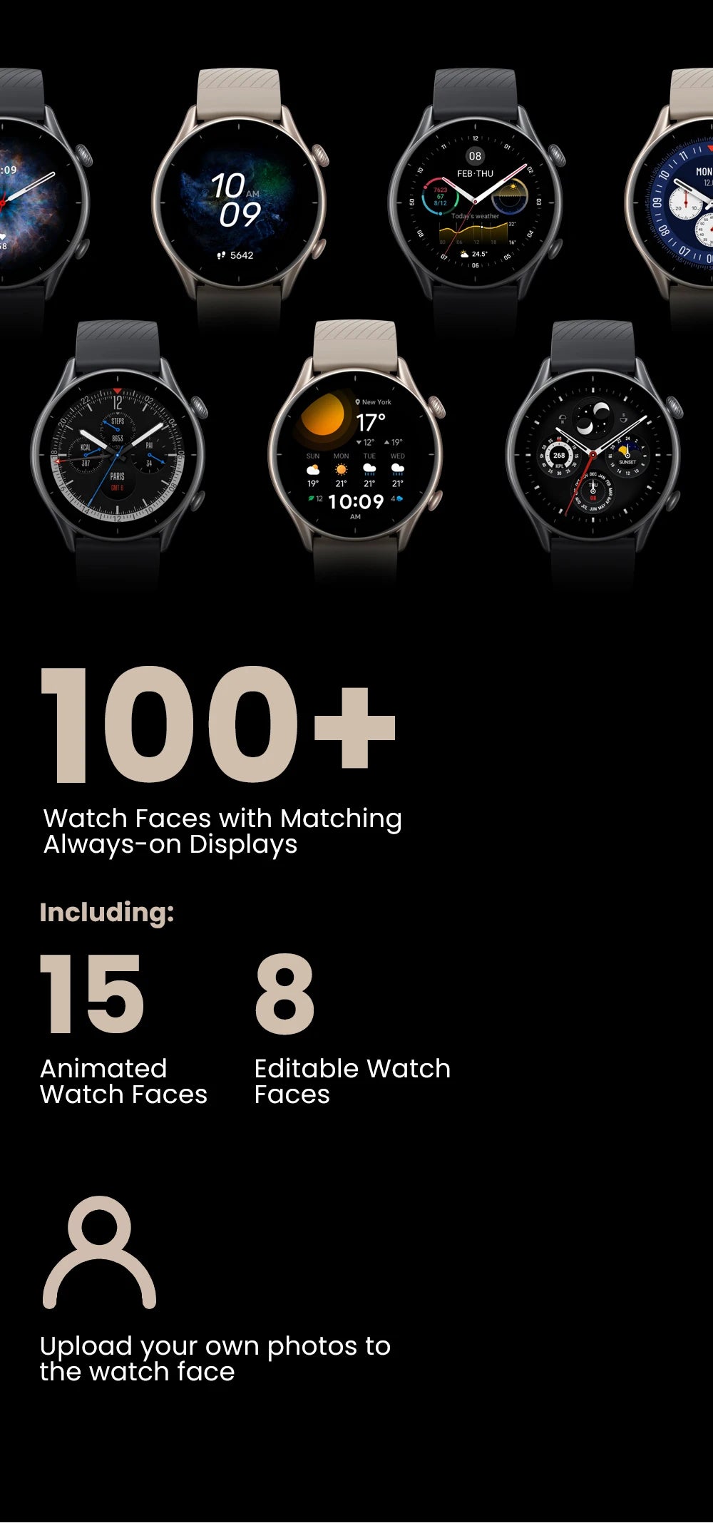 Amazfit GTR 3 Smartwatch Global Version – 46mm AMOLED Display, Built-in Alexa, Zepp OS, GPS, 150+ Sports Modes