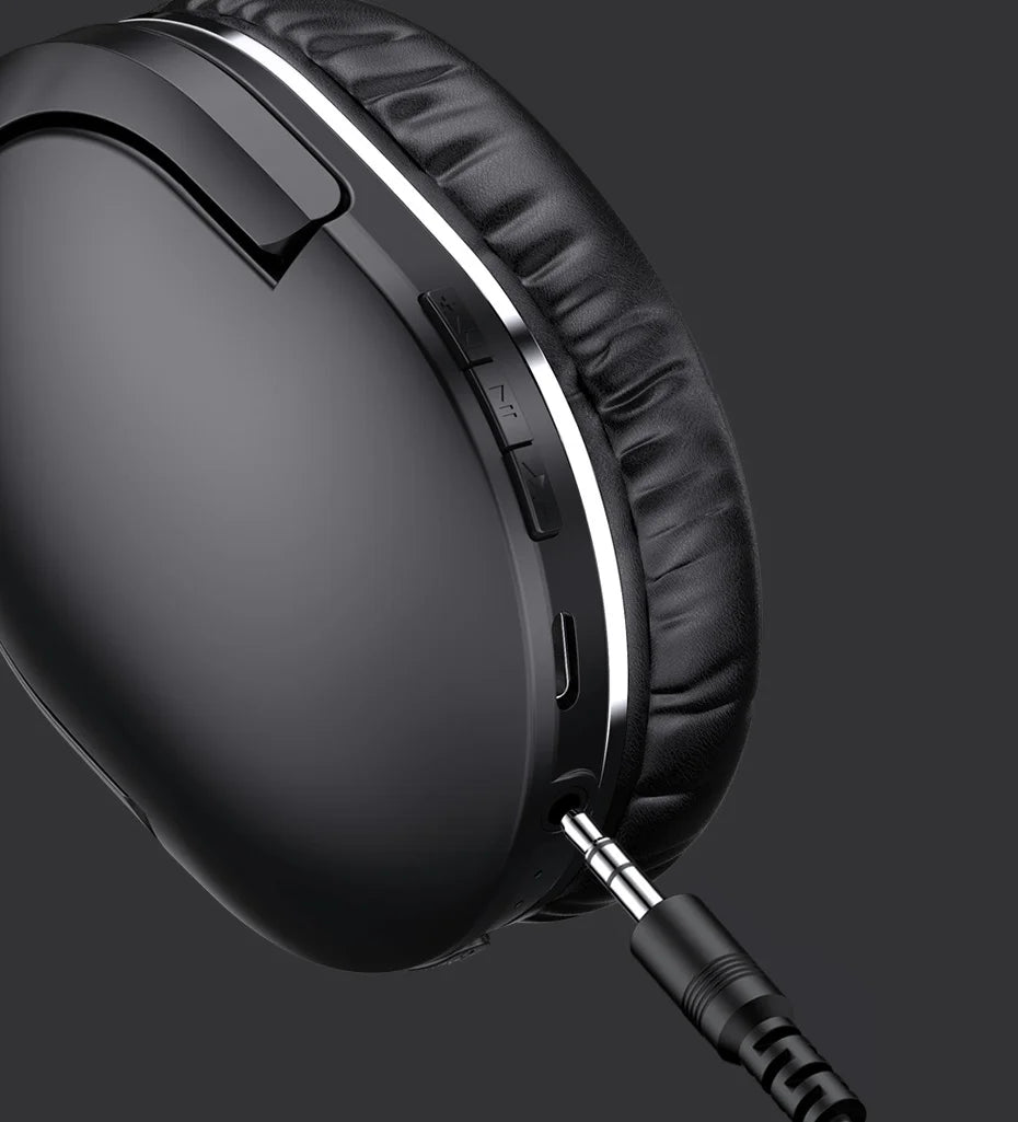 Baseus D02 Pro Wireless Headphones – HiFi Bluetooth Foldable Headset with Audio Cable