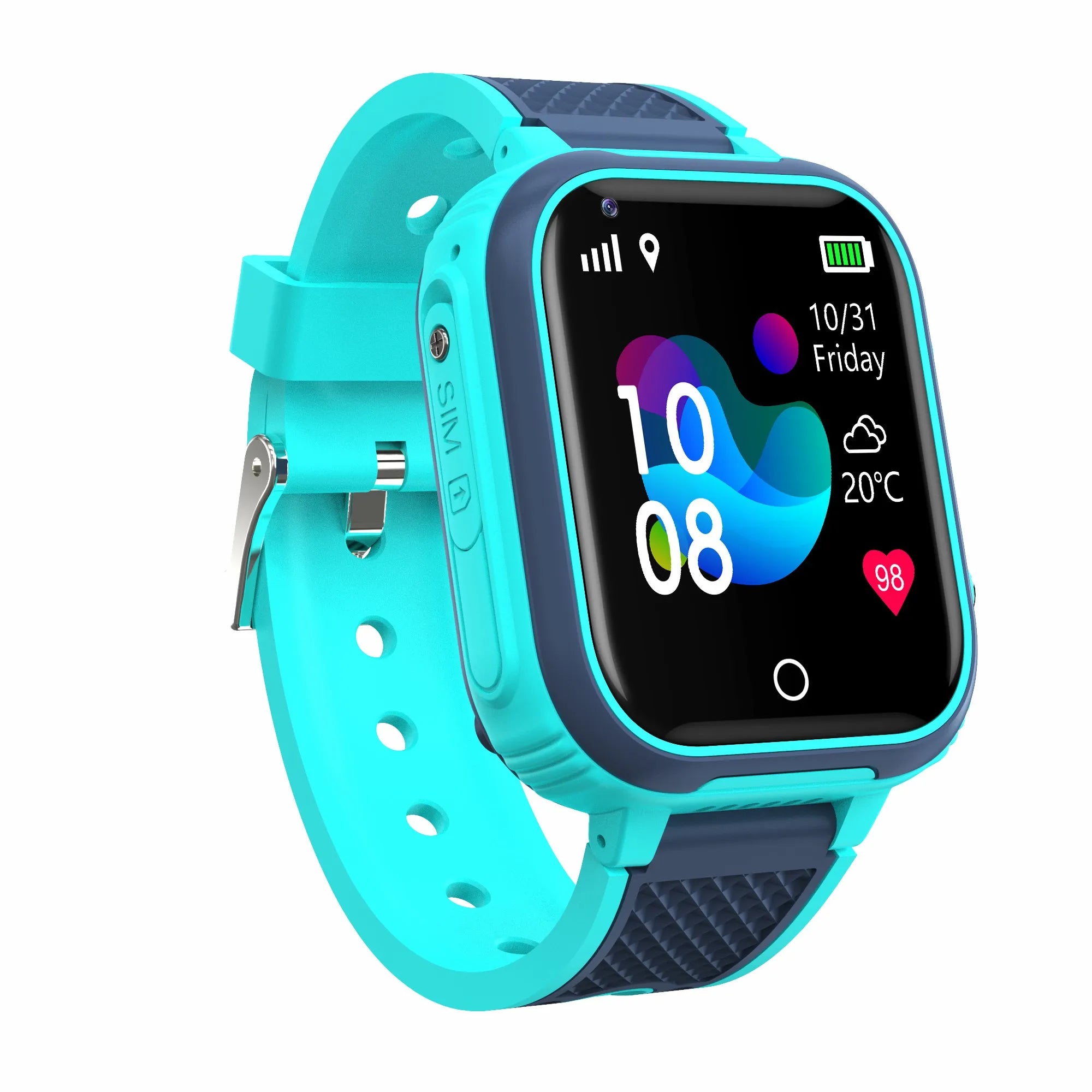 LT21 4G Kids Smartwatch – GPS Tracker, Video Call, SOS, IP67 Waterproof, WiFi, Camera, Phone Watch for Children