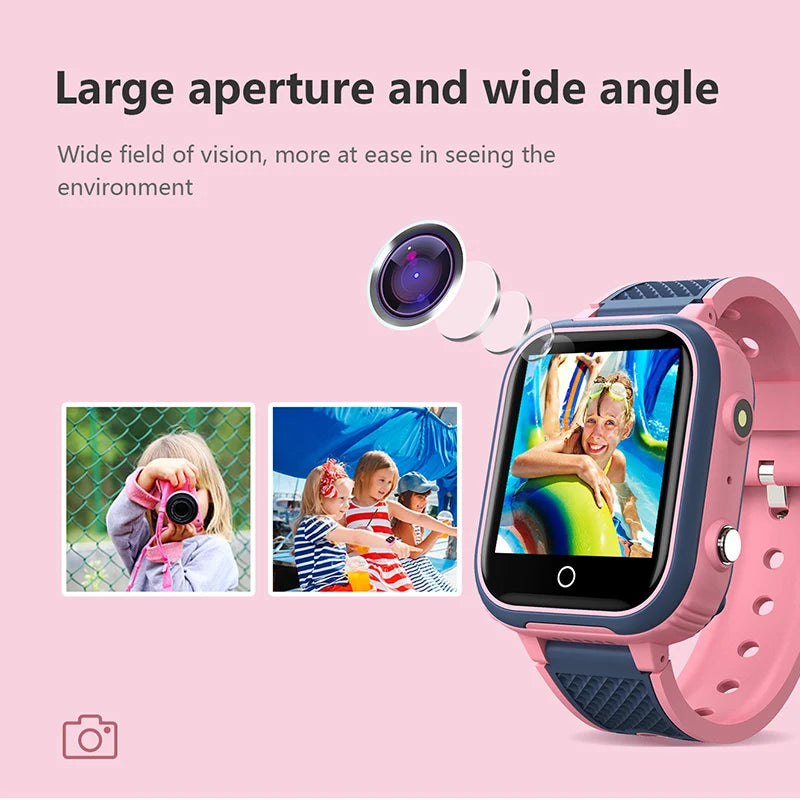 LT21 4G Kids Smartwatch – GPS Tracker, Video Call, SOS, IP67 Waterproof, WiFi, Camera, Phone Watch for Children