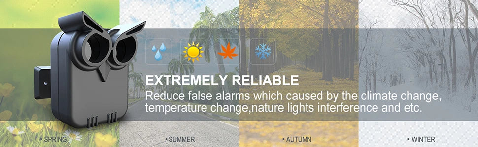 HTZSAFE Wireless Driveway Alarm – Waterproof PIR Motion Detector Security System