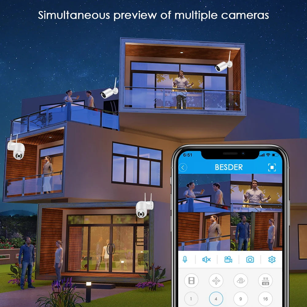 WiFi NVR 8CH/4CH 6MP H.265 ONVIF – Network Video Recorder with Face Detection