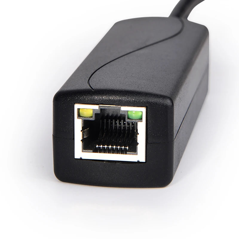 HKBTM POE Splitter – 48V to 5V/12V Power Supply with Micro USB, Type-C & Barrel Jack