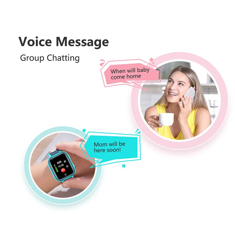LT21 4G Kids Smartwatch – GPS Tracker, Video Call, SOS, IP67 Waterproof, WiFi, Camera, Phone Watch for Children