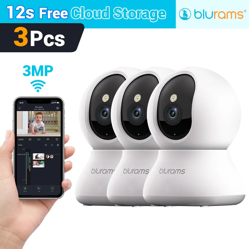 Blurams 2K HD Baby Monitor Camera – Home Security with Motion Detection & Two-Way Audiot