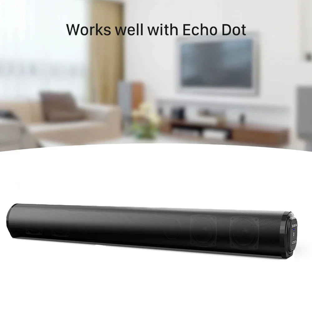 Super Powerful Wireless Bluetooth Sound Bar with Subwoofer & FM Radio