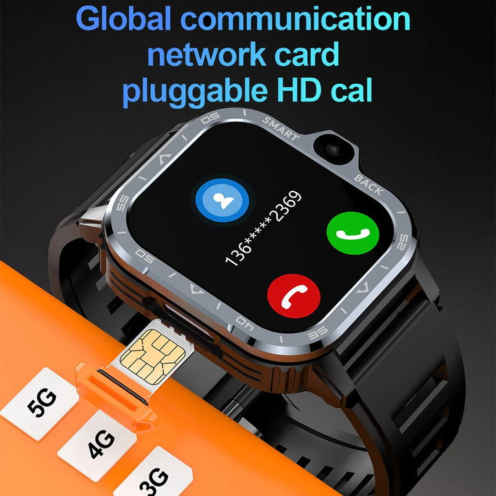 Valdus PGD Android Smart Watch – Dual Camera, GPS, 4G SIM, NFC, 16G/64G Storage