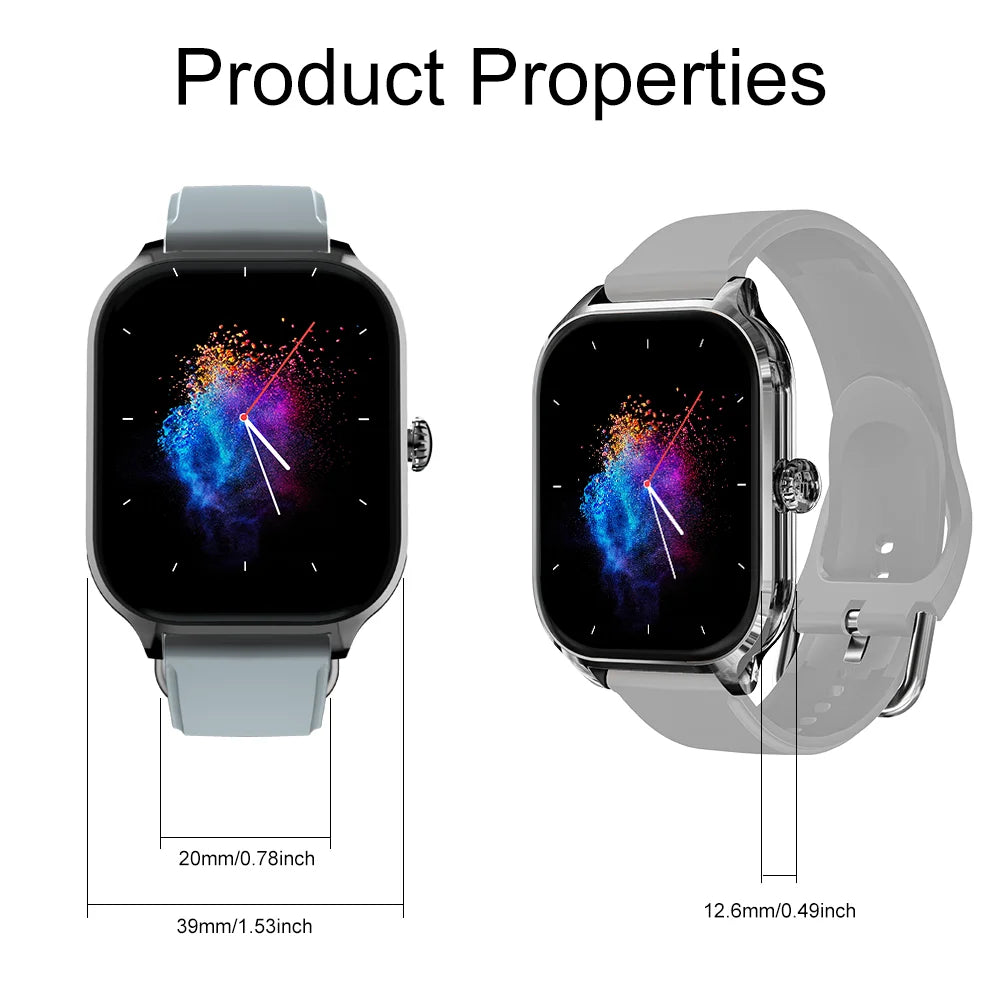 LAXASFIT H9 Smartwatch – 2025 Bluetooth Fitness Tracker