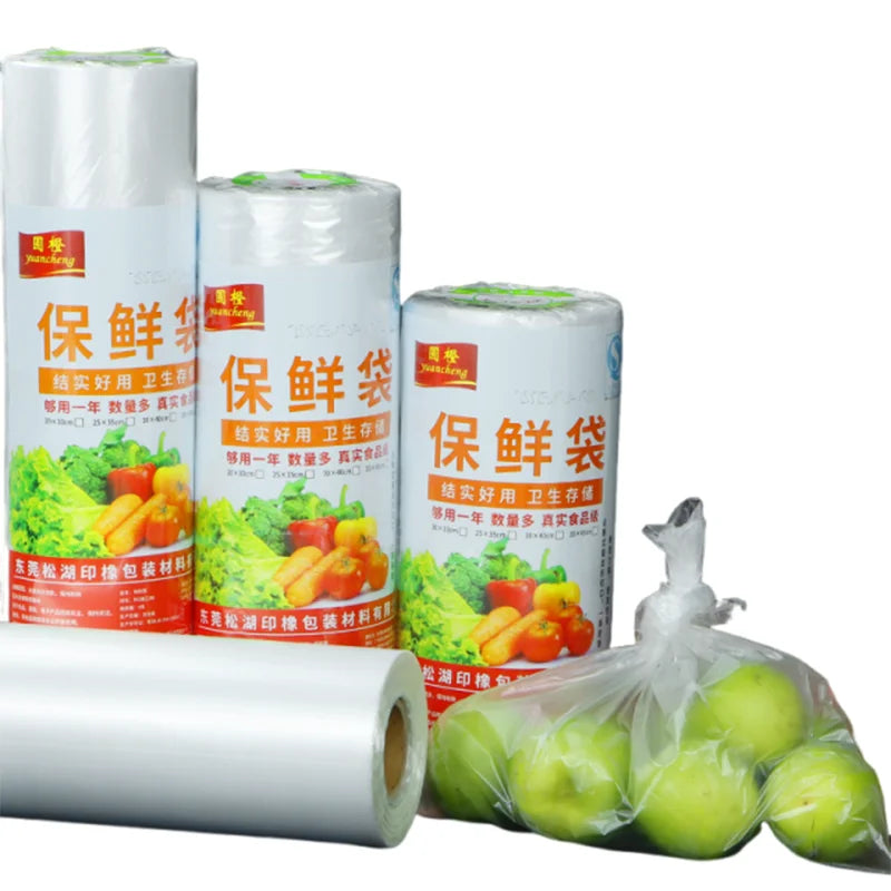 Eco-Friendly Food Fresh-Keeping Bags – 800g Large Roll for Kitchen & Freezer Use