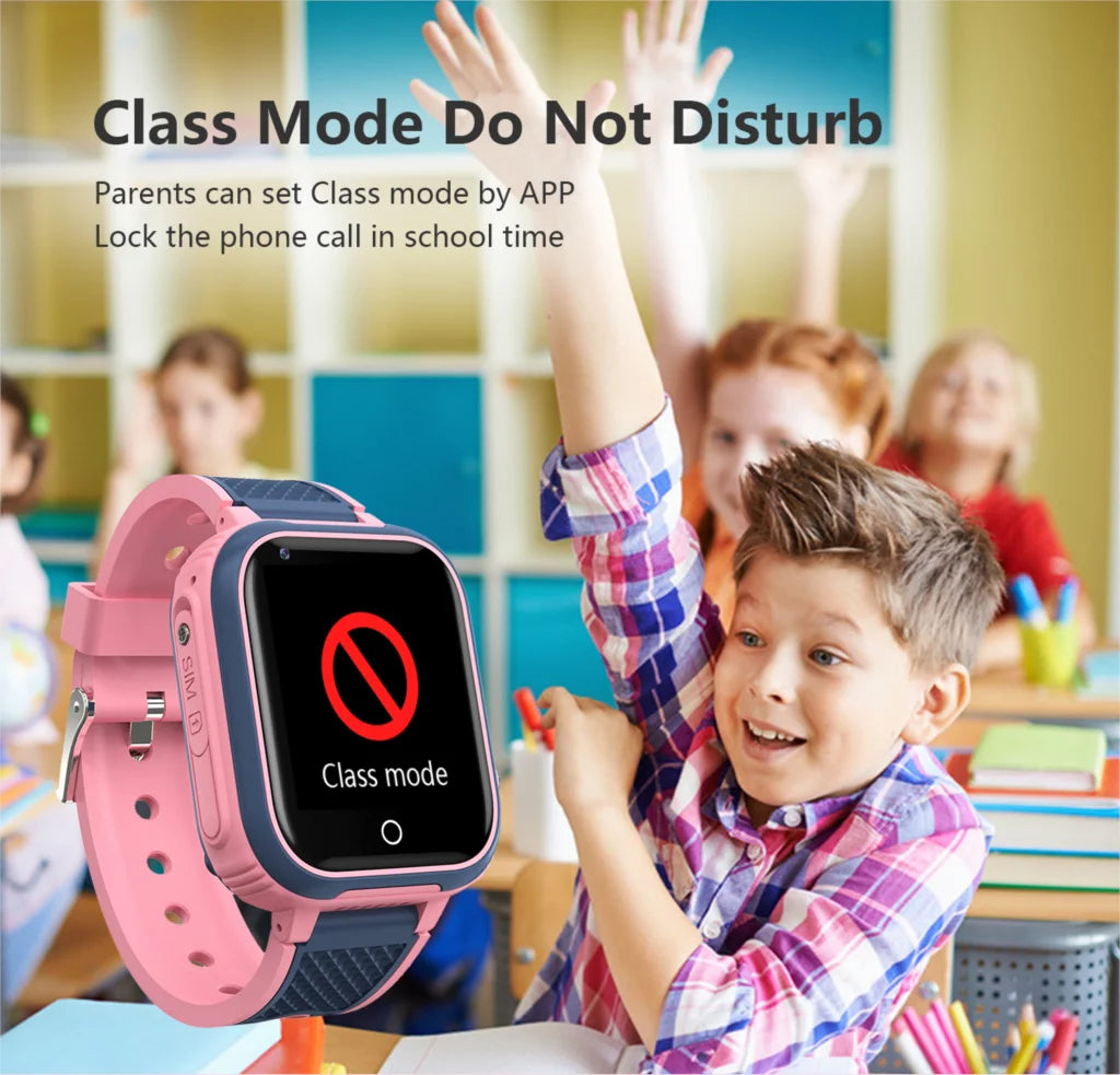LT21 4G Kids Smartwatch – GPS Tracker, Video Call, SOS, IP67 Waterproof, WiFi, Camera, Phone Watch for Children