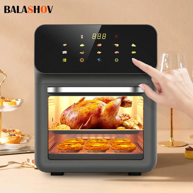 10L Large Capacity Electric Air Fryer – Oil-Free Convection Oven with 360° Baking