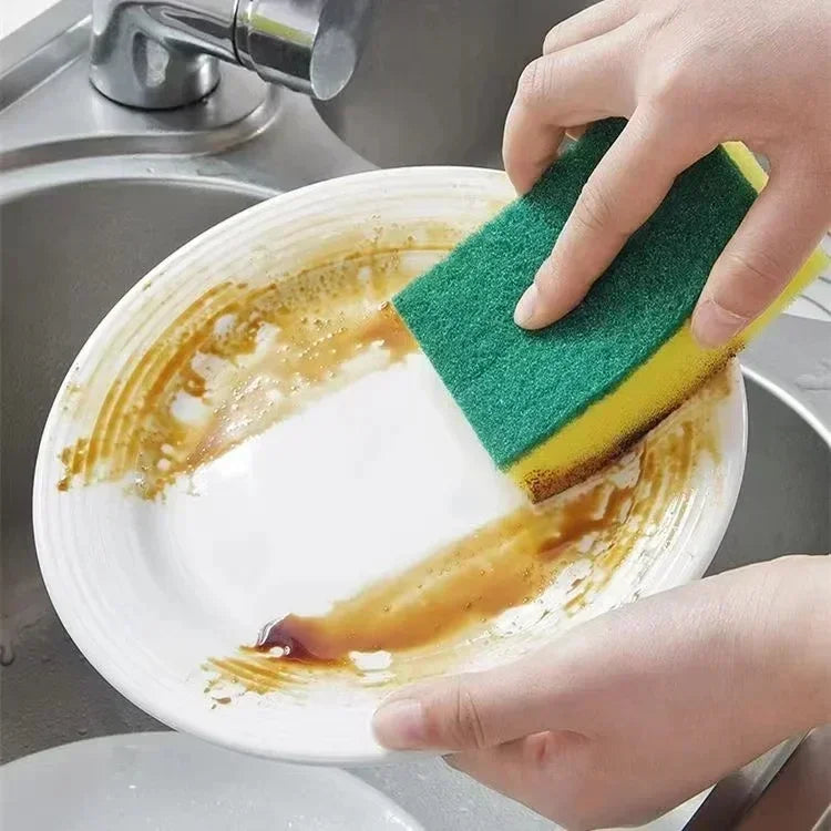 Magic Cleaning Sponges – Heavy-Duty Grease & Rust Remover for Kitchen Use