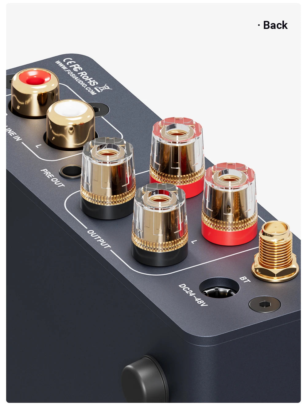 Fosi Audio BT20A Pro Bluetooth Stereo Amplifier – 300W x2 HiFi Class D TPA3255 Mini Amp with Bass & Treble Control for Home Theater