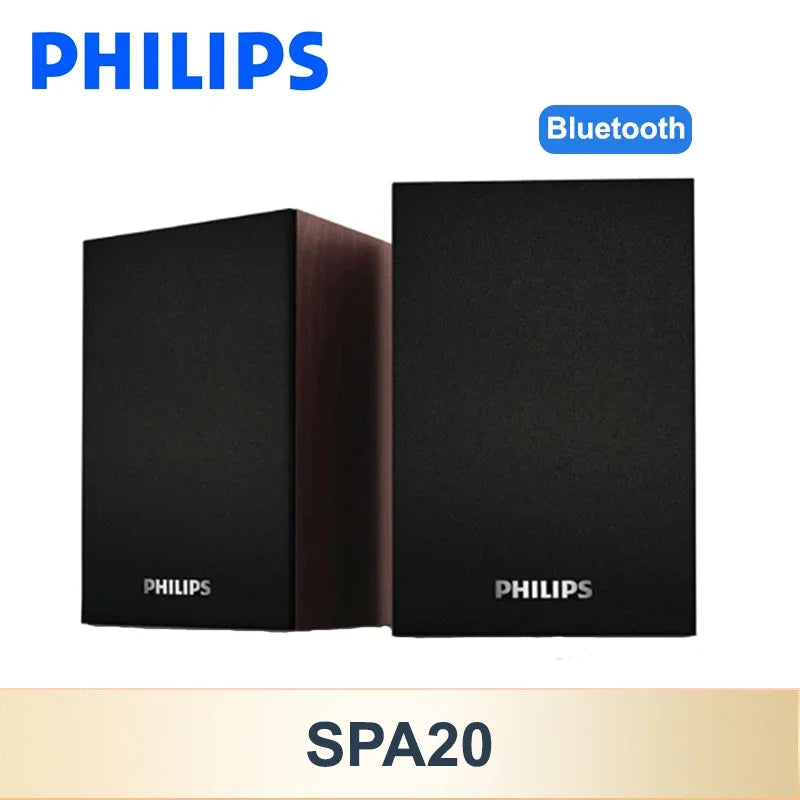 Philips SPA20 Bluetooth Speaker – 360° Stereo Sound for MacBook & PC