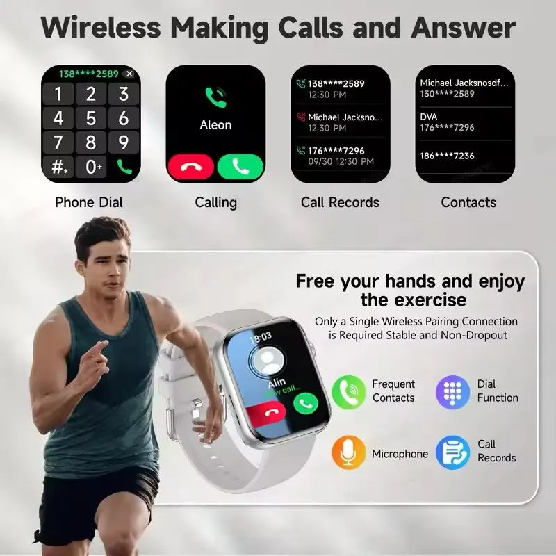 2026 Series 10 GPS Smart Watch with Music & Video Playback, Bluetooth Calling, NFC & Waterproof Design for Android & iOS