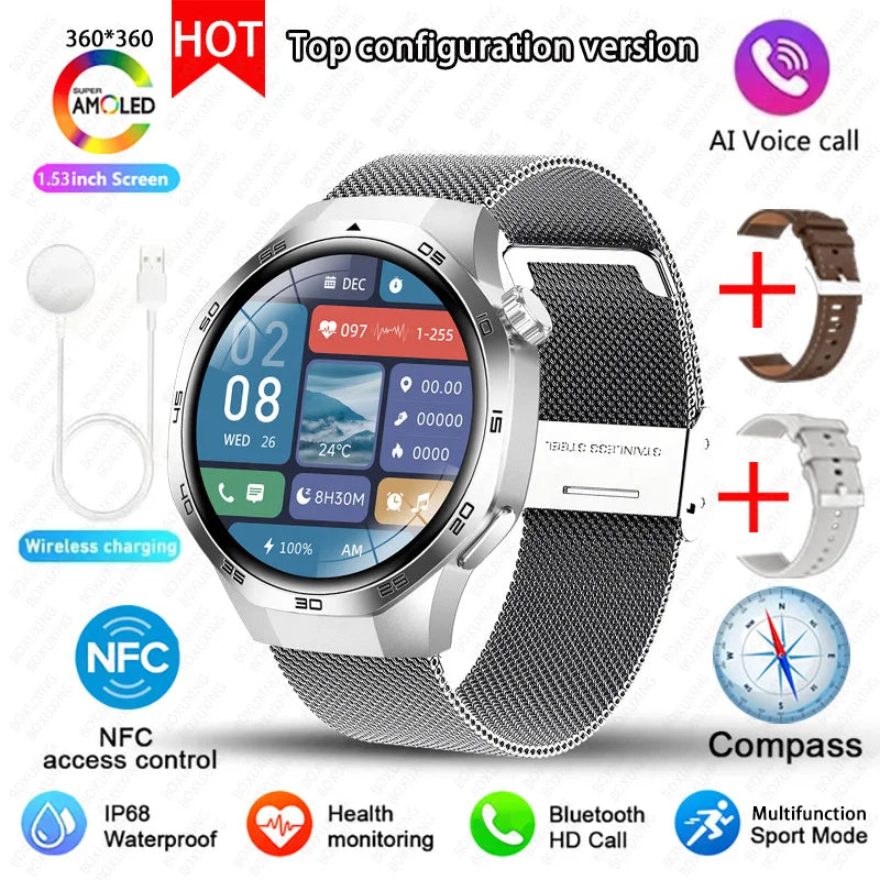 Huawei Watch GT5 Pro – AMOLED Smartwatch with NFC, GPS & Bluetooth Call