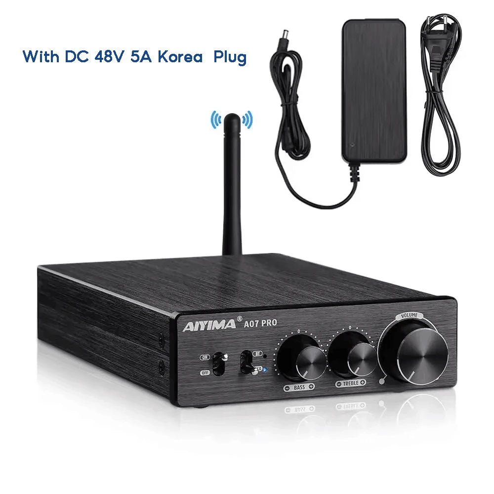 AIYIMA A07 PRO Bluetooth Stereo Amplifier – TPA3255, 300W x2, aptX Support