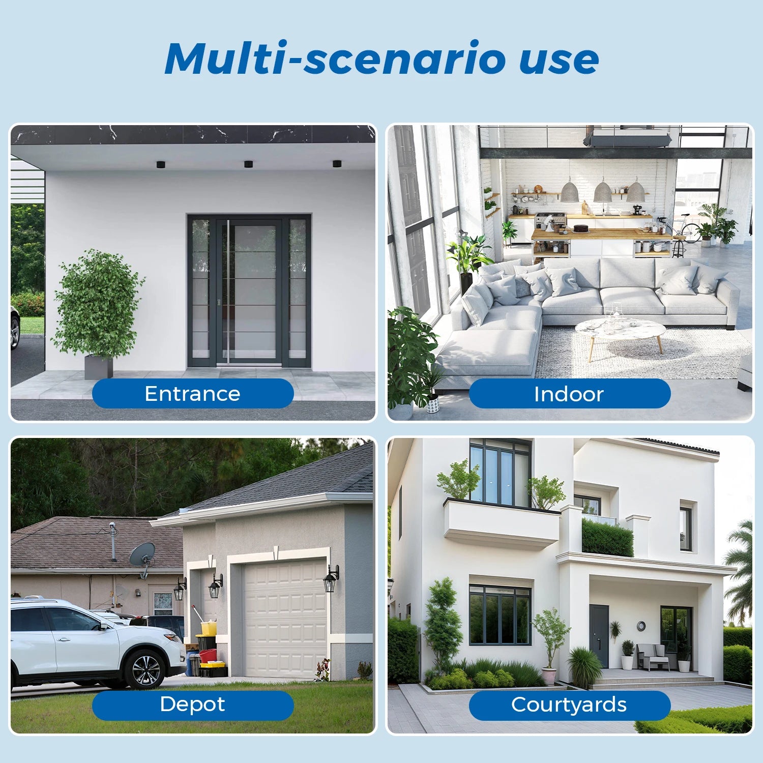 5K Dual-Lens Outdoor PTZ WiFi Camera – 10MP HD AI Tracking CCTV with Audio