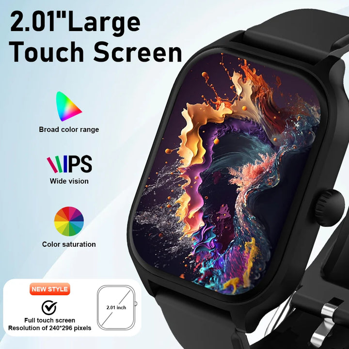 LAXASFIT H9 Smartwatch – 2025 Bluetooth Fitness Tracker