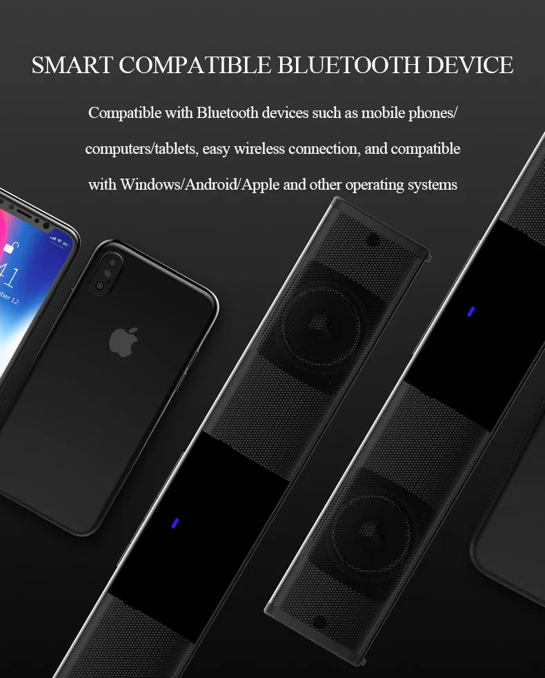 Super Powerful Wireless Bluetooth Sound Bar with Subwoofer & FM Radio