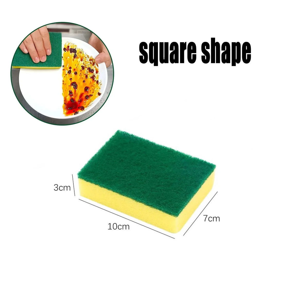 Magic Cleaning Sponges – Heavy-Duty Grease & Rust Remover for Kitchen Use