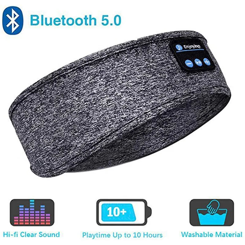 Bluetooth Headband Headphones – Wireless Sports & Sleep Music Eye Mask