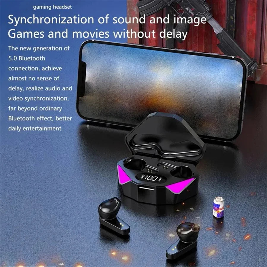 New TWS Wireless Bluetooth Earphones – Waterproof Sport Headset with Mic