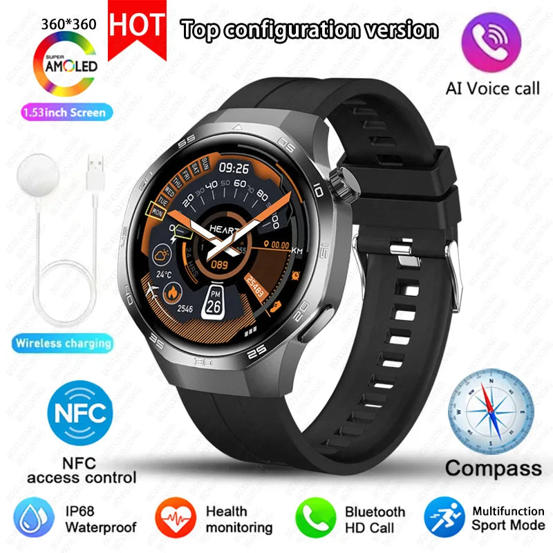 Huawei Watch GT5 Pro – AMOLED Smartwatch with NFC, GPS & Bluetooth Call