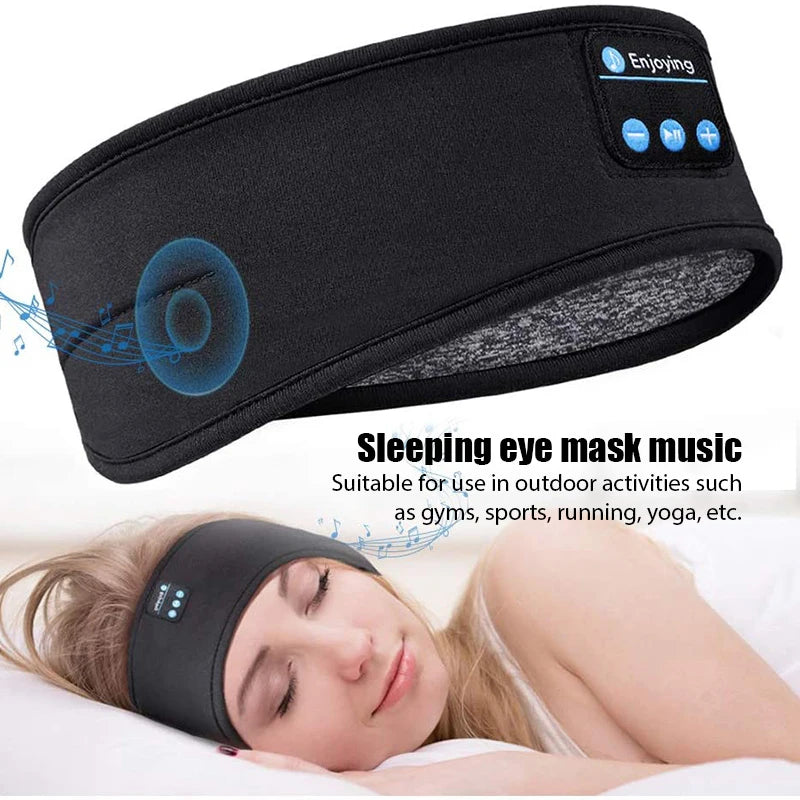 Bluetooth Headband Headphones – Wireless Sports & Sleep Music Eye Mask