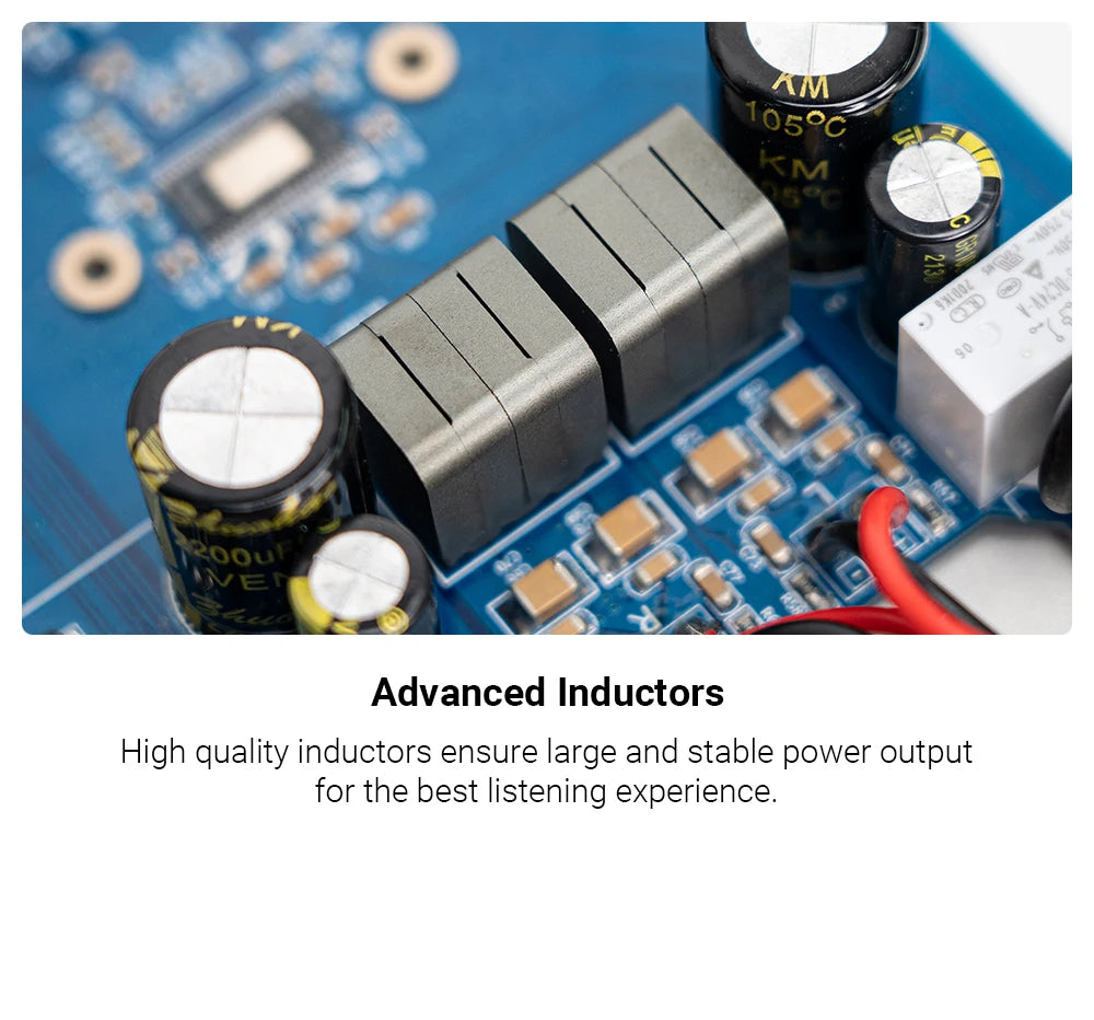 Fosi Audio BT20A Pro Bluetooth Stereo Amplifier – 300W x2 HiFi Class D TPA3255 Mini Amp with Bass & Treble Control for Home Theater