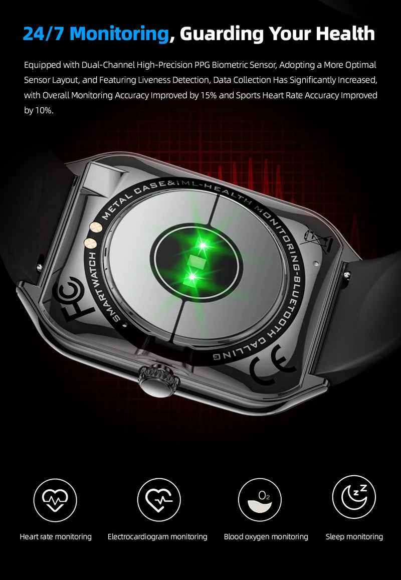 Xiaomi Ultra Thin Smart Watch – 1.96" AMOLED HD Display, Call & Reminder