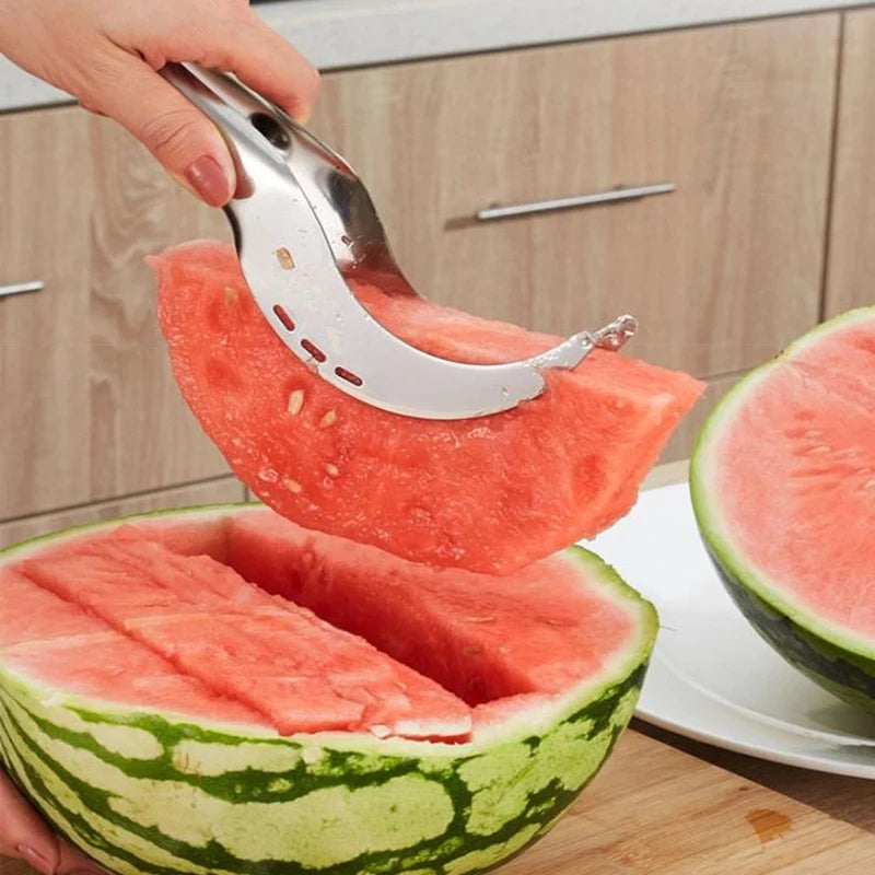 Stainless Steel Windmill Watermelon Cutter – Fruit Slicer & Watermelon Digger Kitchen Gadget