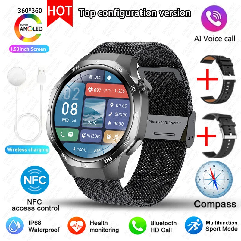 Huawei Watch GT5 Pro – AMOLED Smartwatch with NFC, GPS & Bluetooth Call