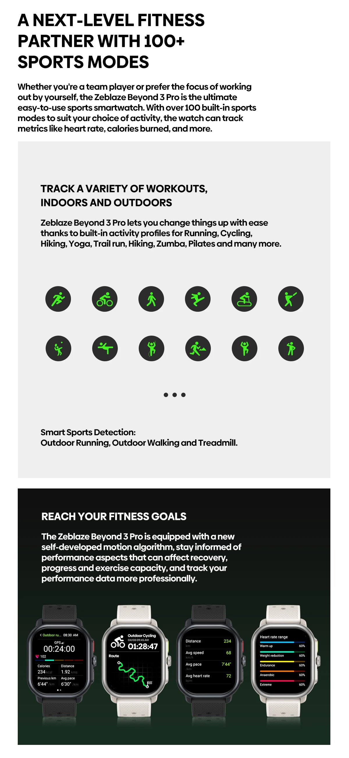 Zeblaze Beyond 3 Pro – GPS Smartwatch with AMOLED Display & Calling