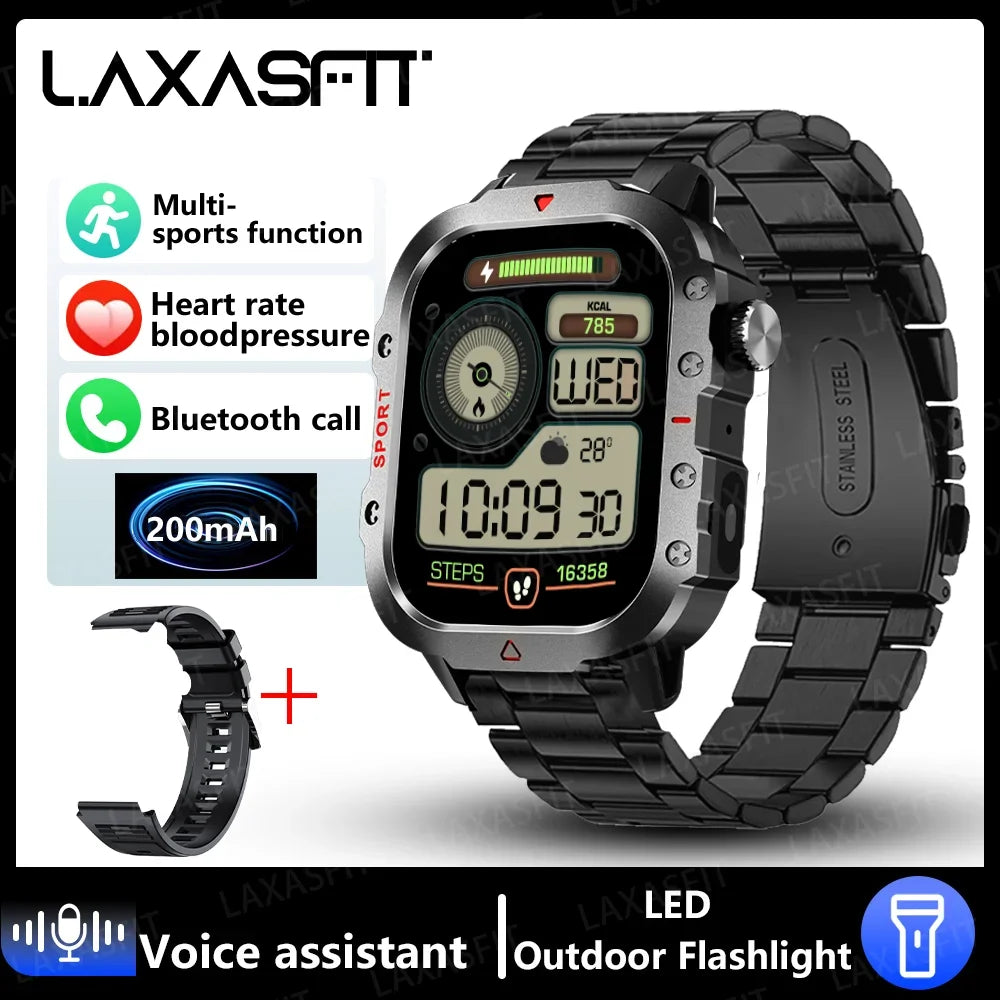 2024 LED Bluetooth Smartwatch for Men – Calling, Sports & Health Monitor