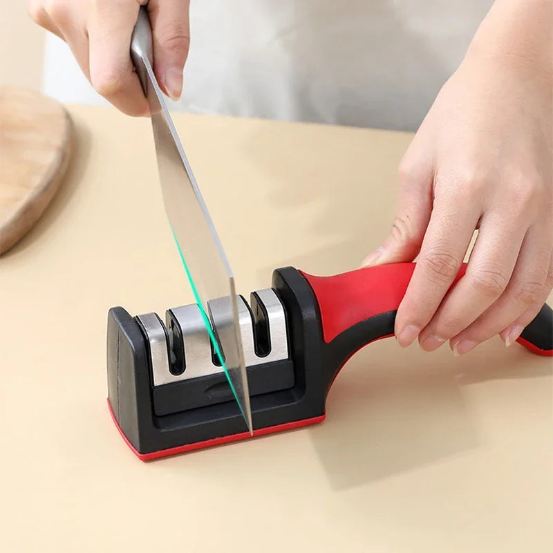 Level 3 Quick Knife Sharpener – Anti-Slip Base Kitchen Tool