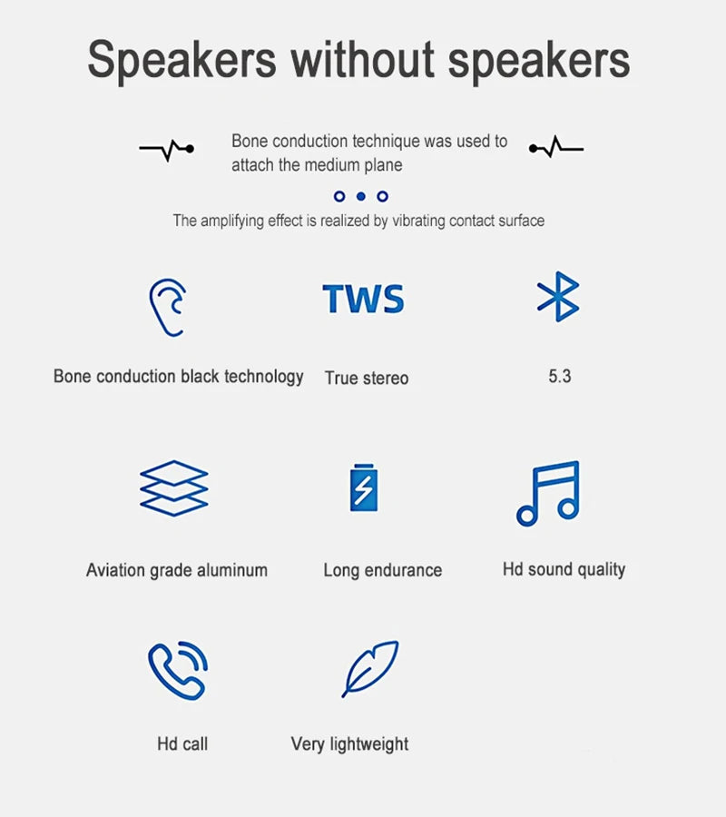 Bone Conduction Wireless Speaker – TWS Hi-Fi Sound with Sucker Mount & Wearable Loop
