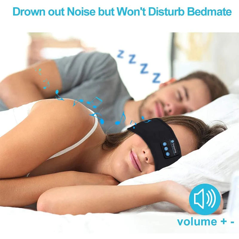 Bluetooth Headband Headphones – Wireless Sports & Sleep Music Eye Mask
