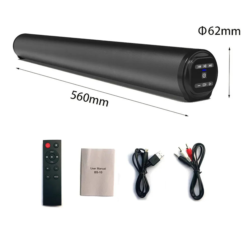 Super Powerful Wireless Bluetooth Sound Bar with Subwoofer & FM Radio