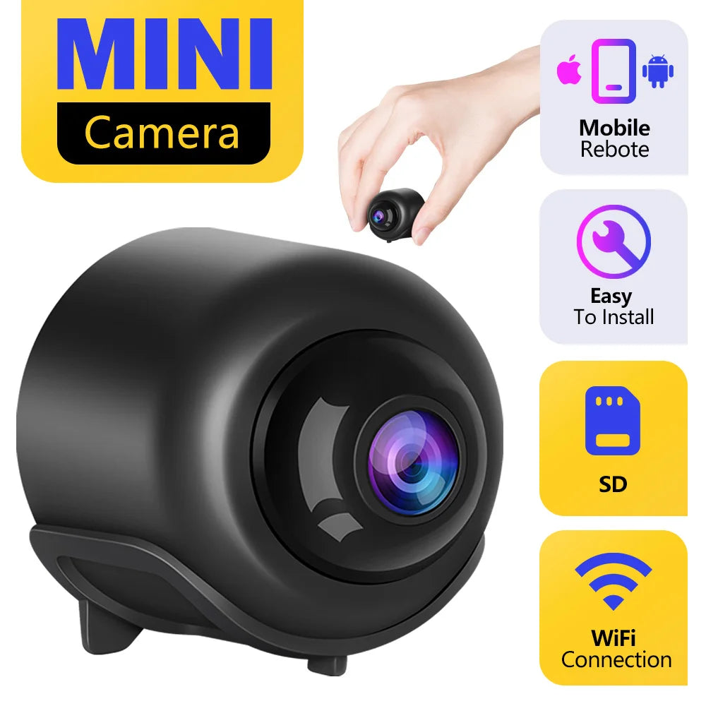 2024 X5 Mini WiFi Camera – Indoor Night Vision Security with Audio & Video Recording