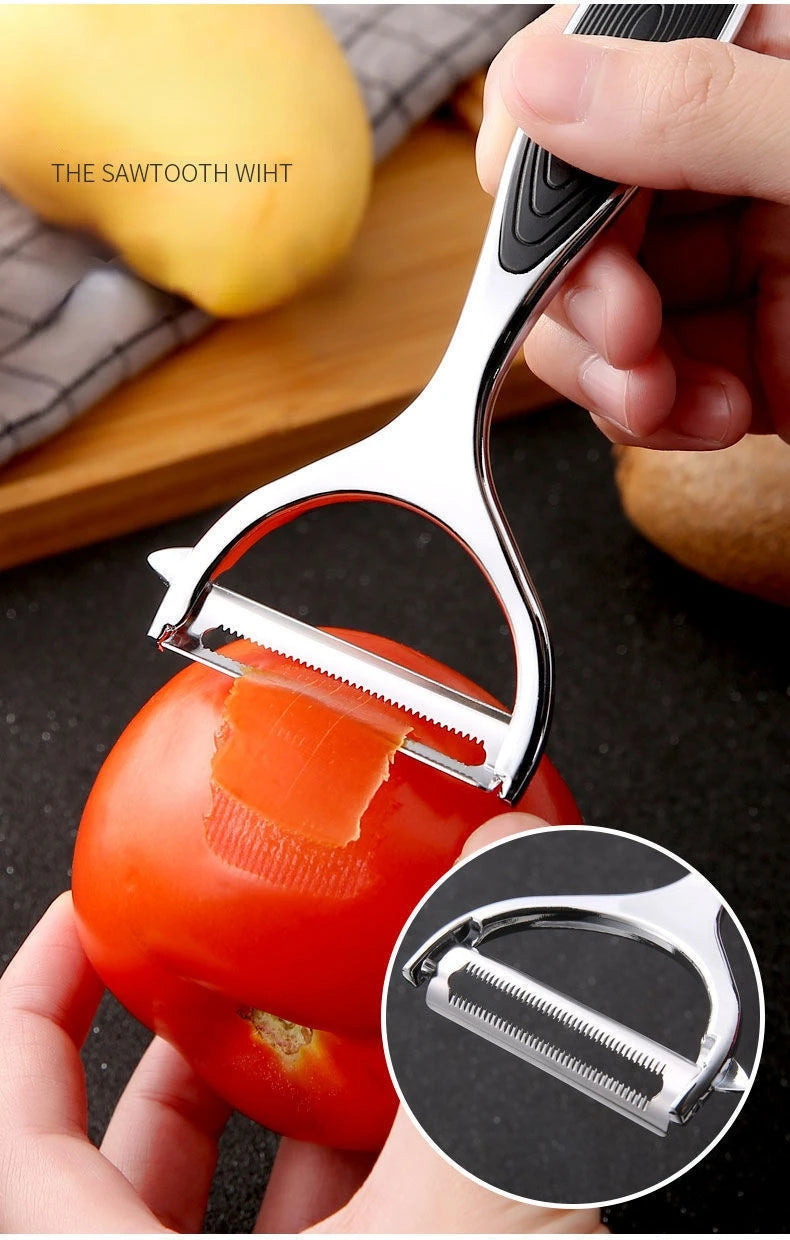 Stainless Steel Vegetable & Potato Peeler – Multi-Function Kitchen Tool