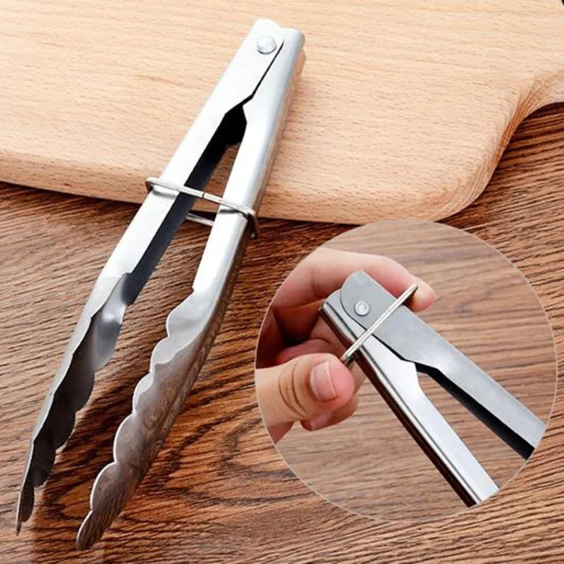 Stainless Steel Kitchen Food Tongs – Cooking, BBQ & Buffet Utensils