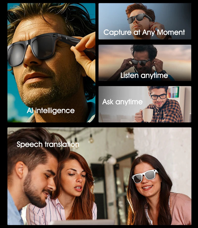 Xiaomi 4K AI Smart Glasses – 100MP HD Camera, Bluetooth Call & Voice Assistant