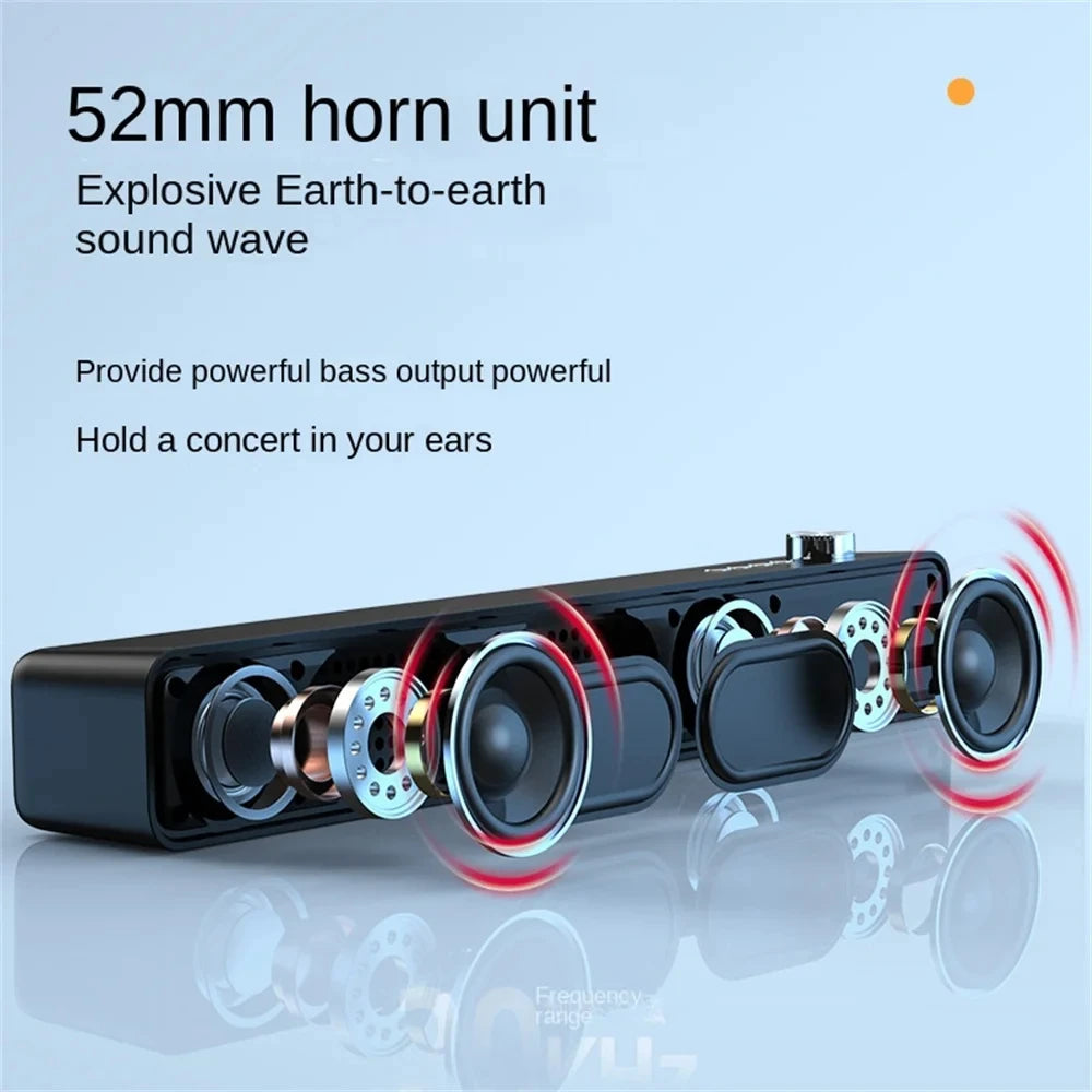 Original Bluetooth Subwoofer Soundbar – Wireless TV & Computer Speaker