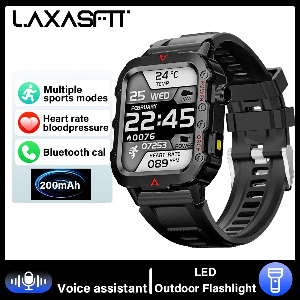 2024 LED Bluetooth Smartwatch for Men – Calling, Sports & Health Monitor