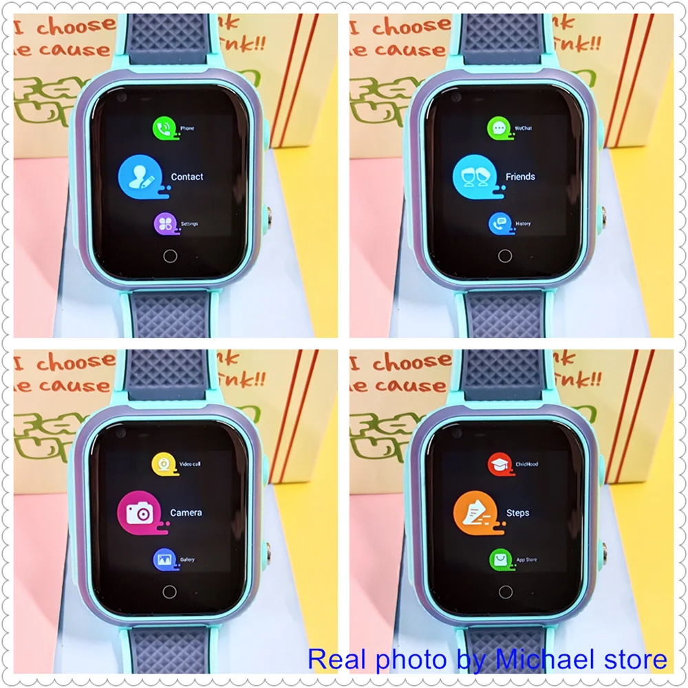 LT21 4G Kids Smartwatch – GPS Tracker, Video Call, SOS, IP67 Waterproof, WiFi, Camera, Phone Watch for Children
