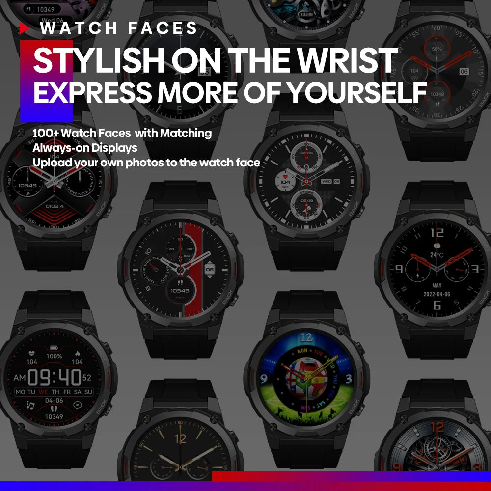 Zeblaze VIBE 7 PRO – 1.43" AMOLED Smartwatch with Call & Health Tracking