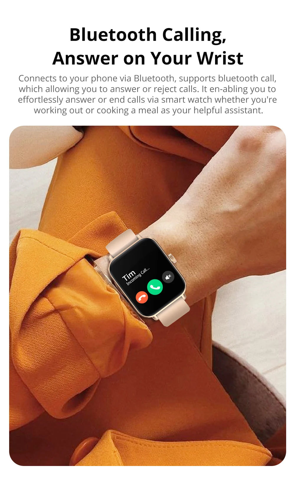 COLMI P81 Smart Watch – 1.9" Screen, Voice Calling & 24H Health Monitor