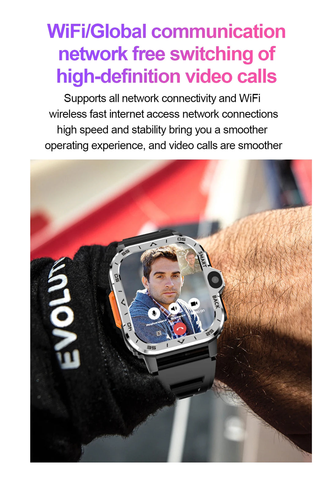 Valdus PGD Android Smart Watch – Dual Camera, GPS, 4G SIM, NFC, 16G/64G Storage